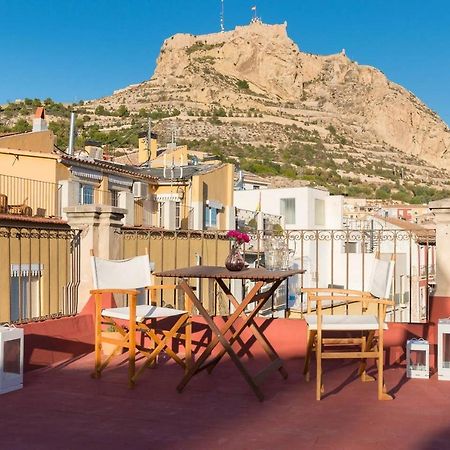 Alc - Stylish Studio With Fantastic Terrace, Old Town Alicante Eksteriør billede
